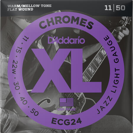D'ADDARIO ECG24 Chromes Jazz Light