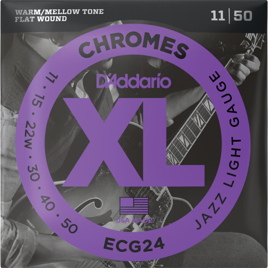 D'ADDARIO ECG24 Chromes Jazz Light