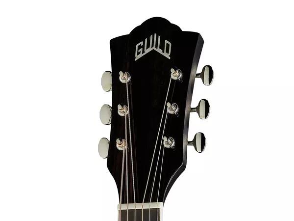 GUILD OM260CE DELUXE FLAMED MAHOGANY TRANSPARENT BLACK BURST