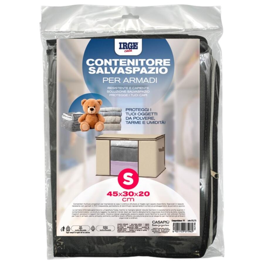 IRGE CONTENITORE SALVASPAZIO 45X30X20 CM (Confezione da 12 pezzi) 