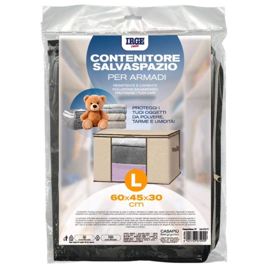 IRGE CONTENITORE SALVASPAZIO 60X45X30 CM (Confezione da 12 pezzi) 