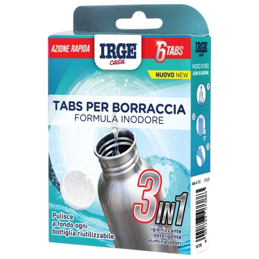 IRGE 6 TABS PER PULIZIA BORRACCIA (Confezione da 6 pezzi) 
