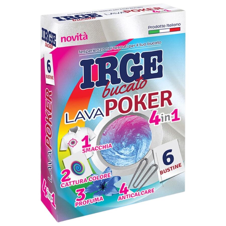 IRGE PANNO CATTURA COLORE POKER 6 BUSTINE (Confezione da 10 pezzi) 