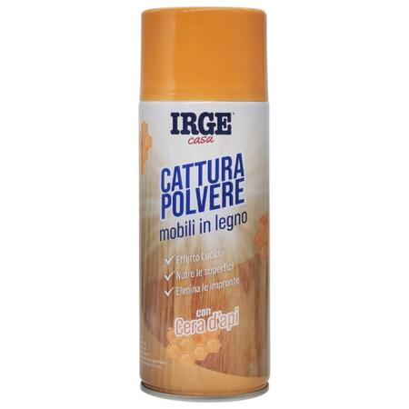IRGE SPRAY CATTURA POLVERE LEGNO CERA D'API 400 ML (Confezione da 12 pezzi) 