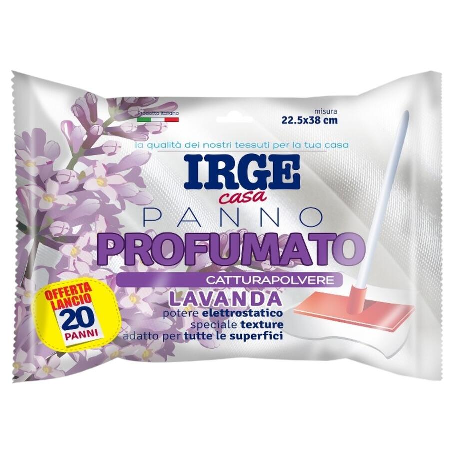 IRGE PANNO CATTURAPOLVERE 20 PEZZI 22,5X38 CM LAVANDA (Confezione da 12 pezzi) 