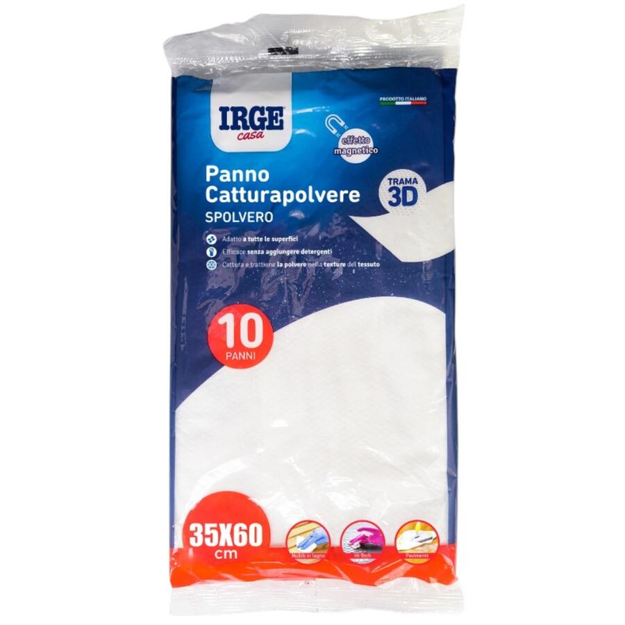 IRGE PANNO MAXI CATTURA POLVERE 10 PEZZI 33X60 CM (Confezione da 10 pezzi) 