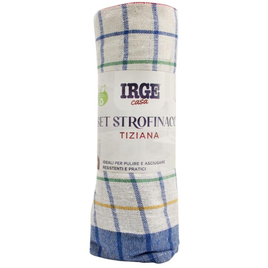 IRGE STROFINACCIO QUADRI E RIGHE 50X70 CM (Confezione da 12 pezzi) 