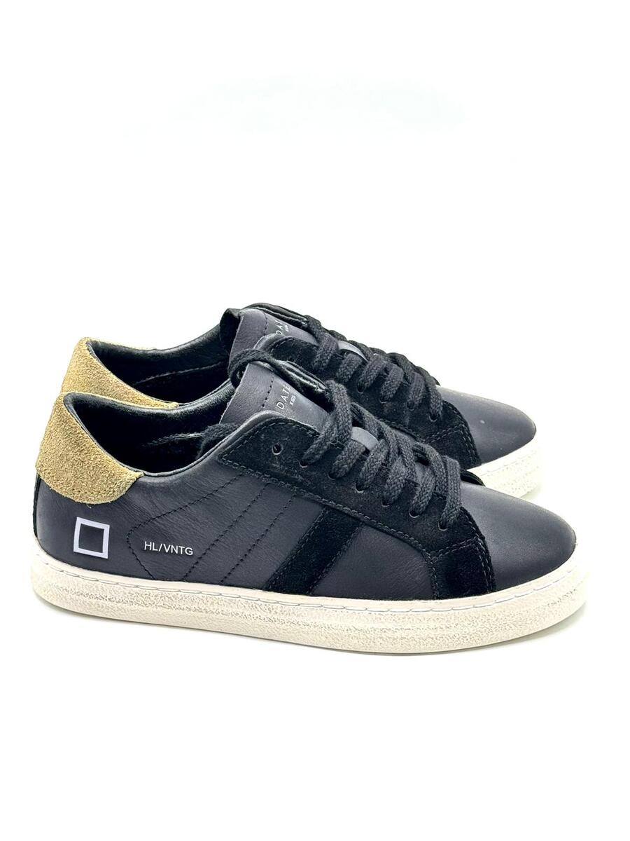 D.A.T.E. Sneaker in pelle e camoscio nere