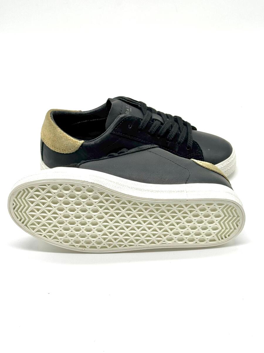 D.A.T.E. Sneaker in pelle e camoscio nere