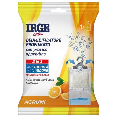 IRGE DEUMIDIFICATORE CON APPENDINO 500 ML AGRUMI (Confezione da 12 pezzi) 