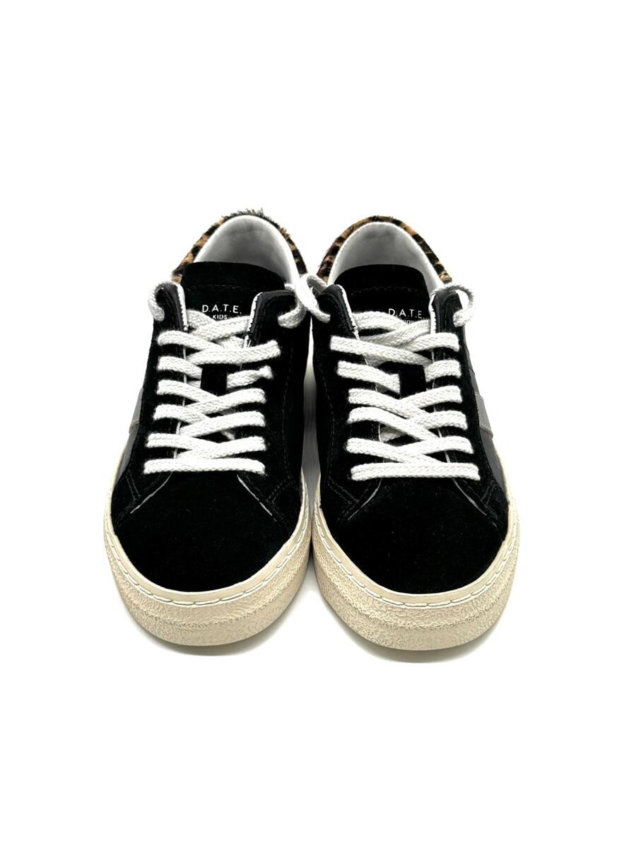 D.A.T.E. Sneaker  in pelle nere/animalier