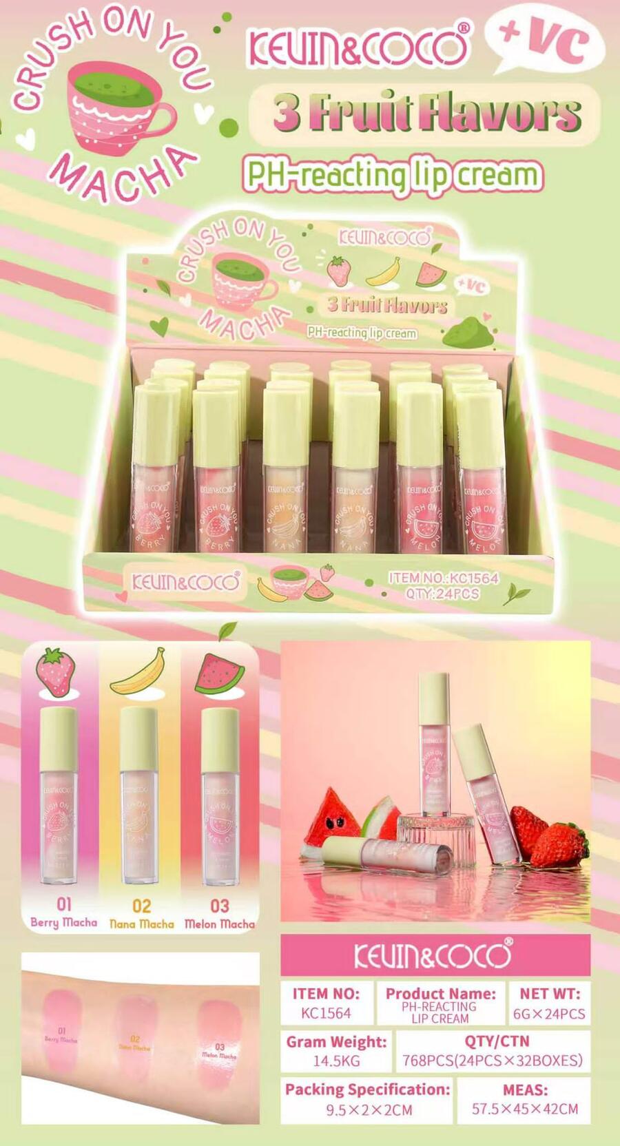 KEVIN & COCO LIP CREAM [Conf. da 24 pezzi]