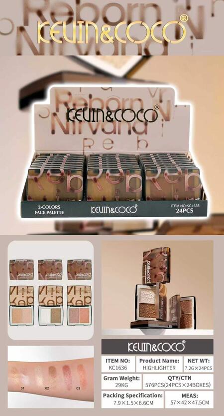 KEVIN & COCO REBORN NIRVANA HIGHLIGHTER [Conf. da 24 pezzi]