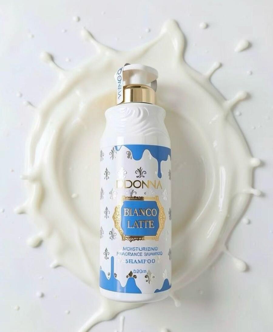 D'DONNA SHAMPOO BIANCO LATTE da 520 ml [Conf. da 12 pezzi]
