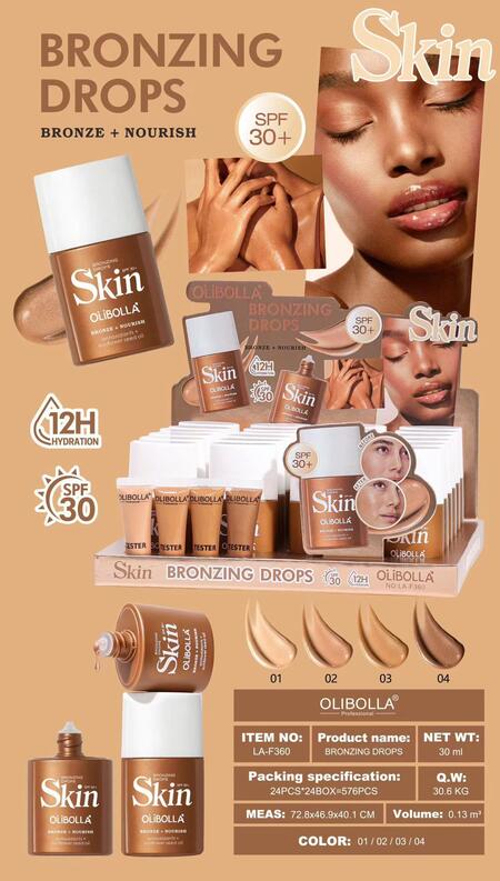 OLIBOLLA BRONZING DROPS SPF 30+ [Conf. da 24 pezzi]