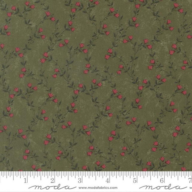 9831-15 tessuto americano Quail Run Kansas Troubles Quilters taglio 25x110 cm