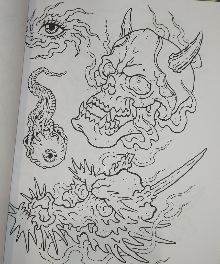 Enrico Galli - Tattoo Line Drawings
