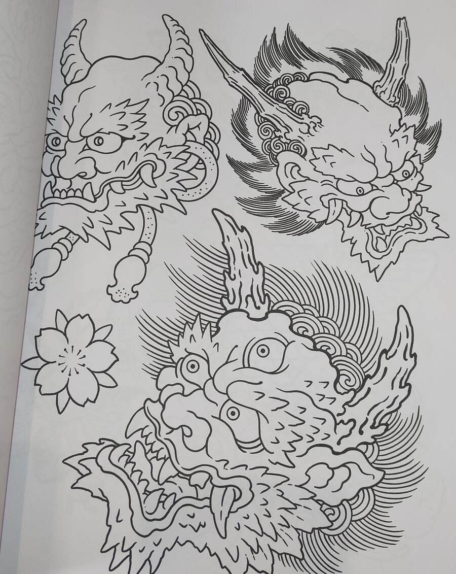 Enrico Galli - Tattoo Line Drawings