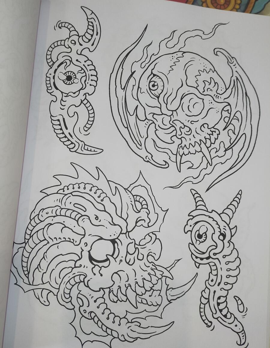Enrico Galli - Tattoo Line Drawings