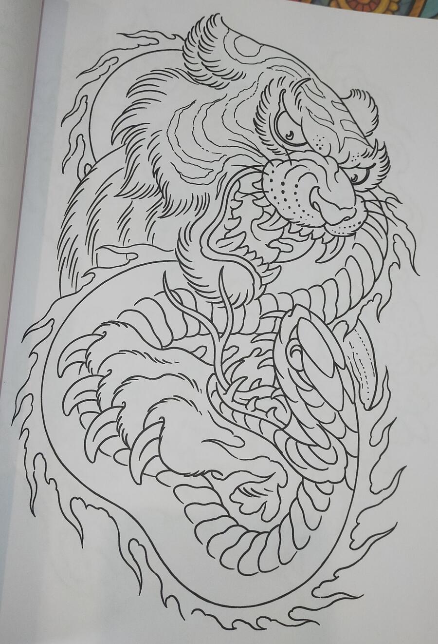 Enrico Galli - Tattoo Line Drawings