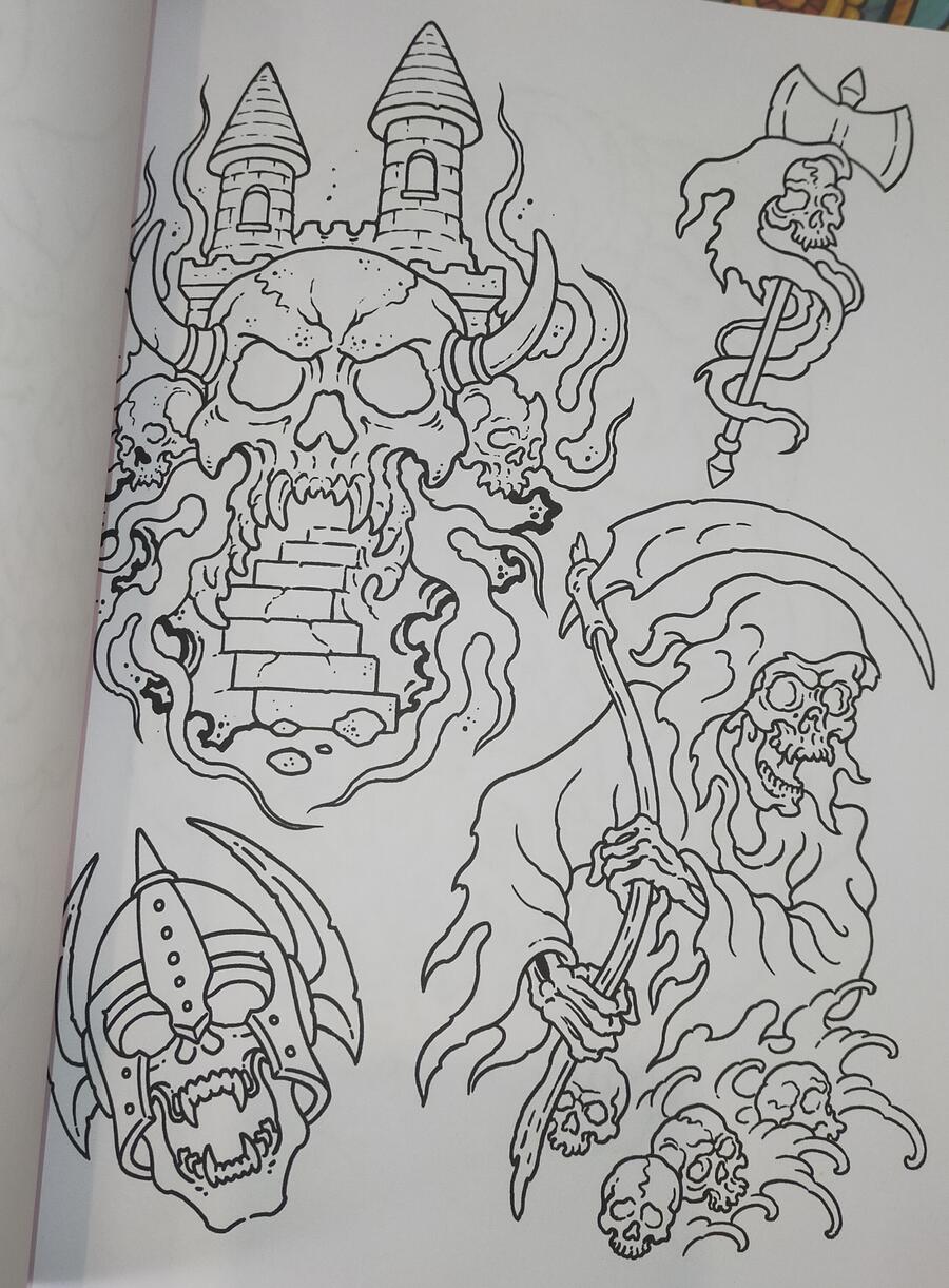 Enrico Galli - Tattoo Line Drawings