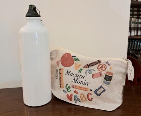 Pochette personalizzabile in juta