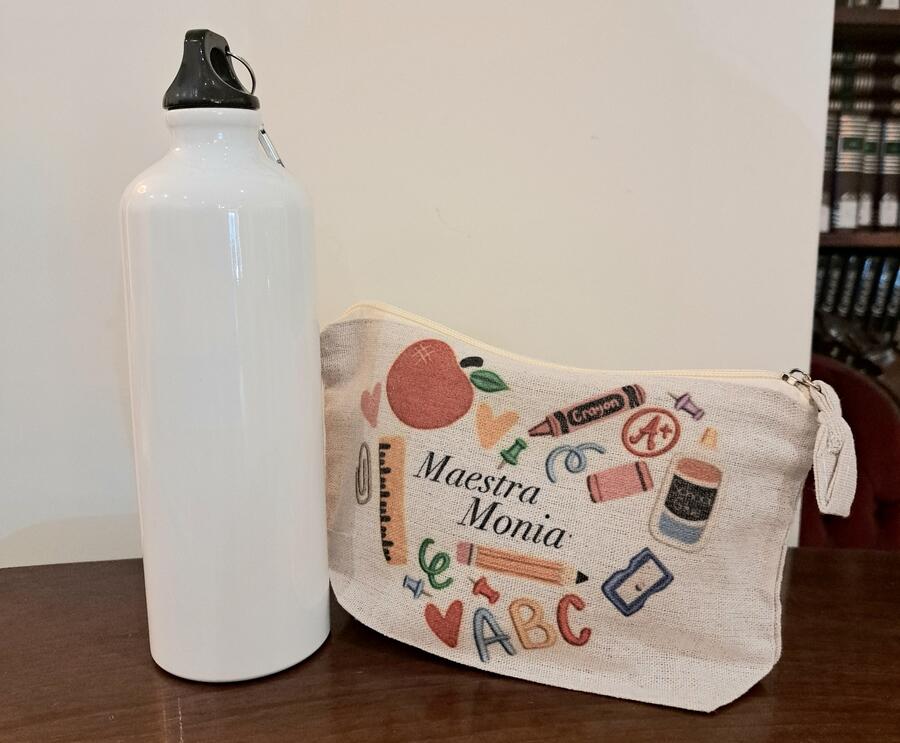 Pochette personalizzabile in juta