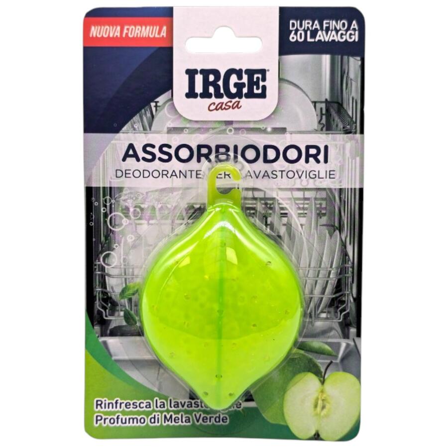 IRGE DEODORANTE PER LAVASTOVIGLIE MELA VERDE (Confezione da 12 pezzi) 