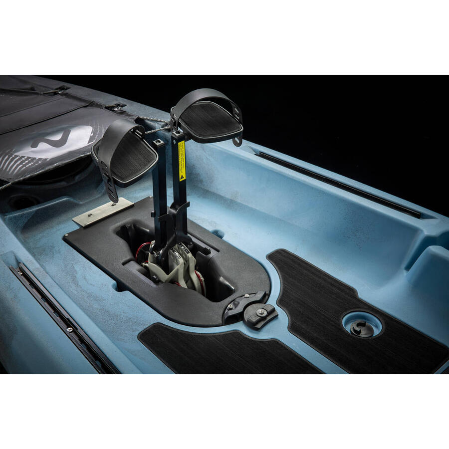 Kayak da pesca a pedali Vibe Makana 100 con sistema pedali x Drive - Raven - 305 cm