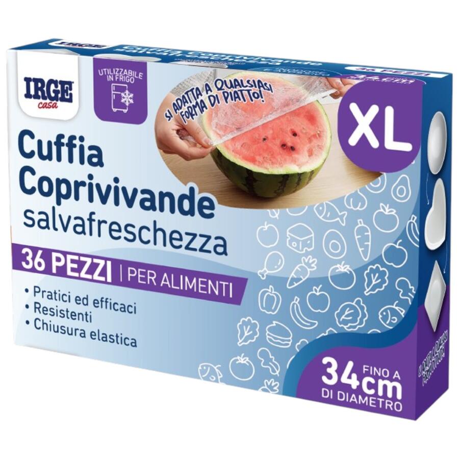 IRGE CUFFIE COPRIVIVANDE 36 PEZZI TG XL (Confezione da 12 pezzi) 