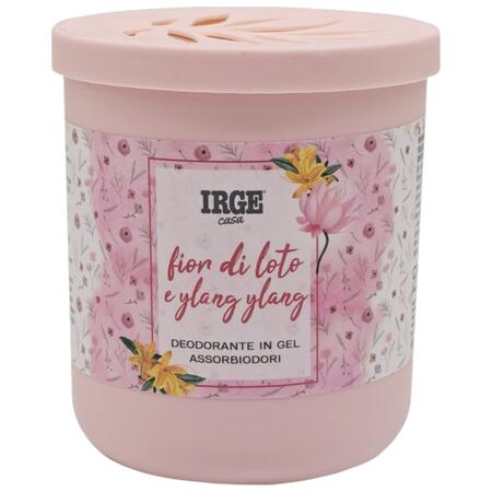 IRGE DEODORANTE IN GEL ASSORBIODORI 190 GR FIOR DI LOTO E YLANG YLANG (Confezione da 12 pezzi) 
