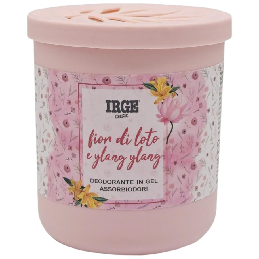 IRGE DEODORANTE IN GEL ASSORBIODORI 190 GR FIOR DI LOTO E YLANG YLANG (Confezione da 12 pezzi) 