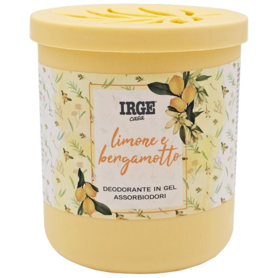 IRGE DEODORANTE IN GEL ASSORBIODORI 190 GR LIMONE E BERGAMOTTO (Confezione da 12 pezzi) 