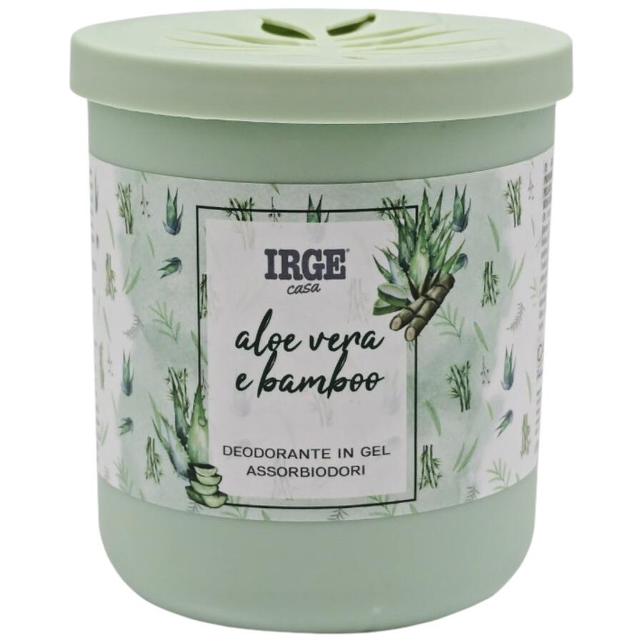 IRGE DEODORANTE IN GEL ASSORBIODORI 190 GR ALOE VERA E BAMBOO (Confezione da 12 pezzi) 