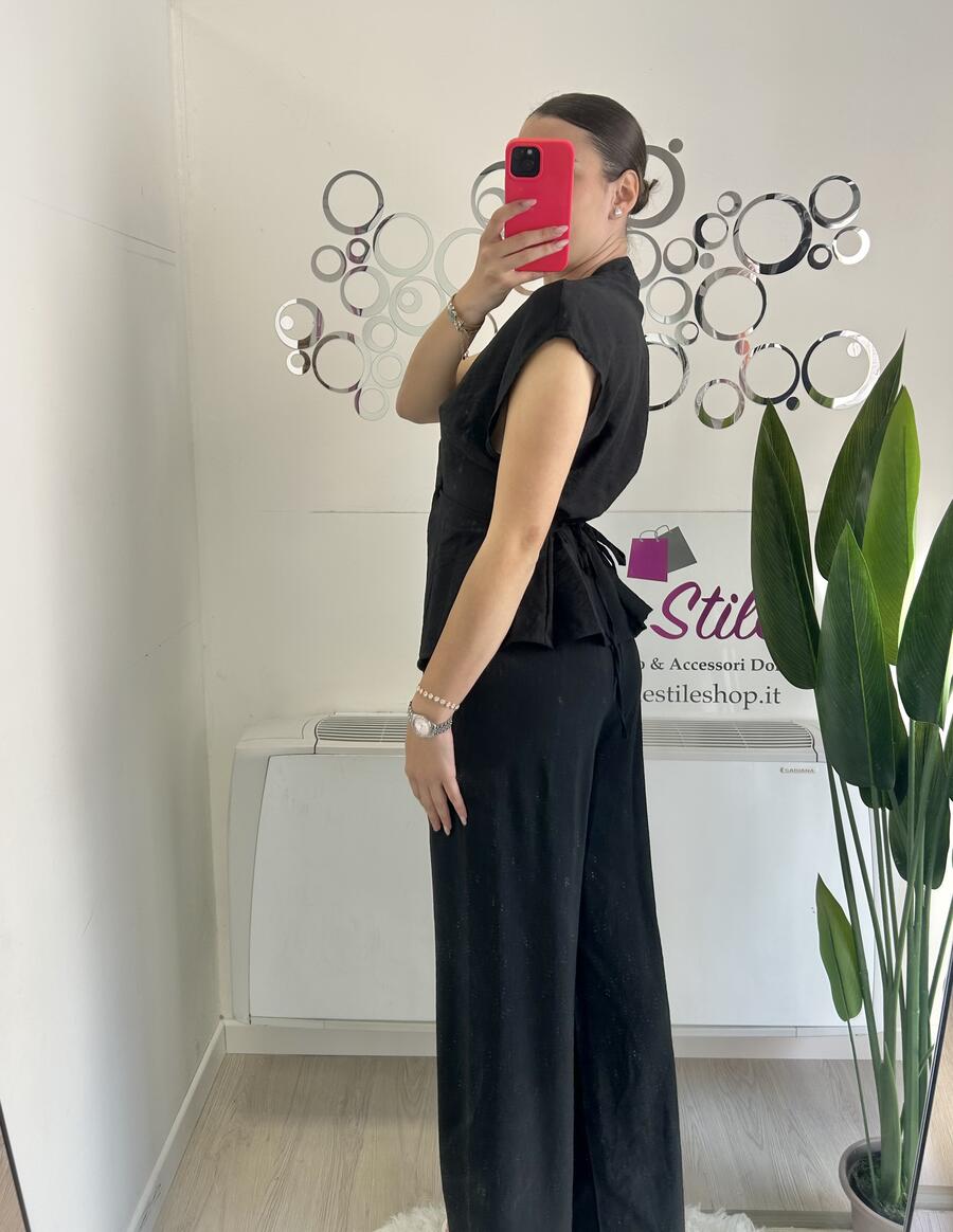 NOVITÀ Completo effetto lino gilèt & pantalone