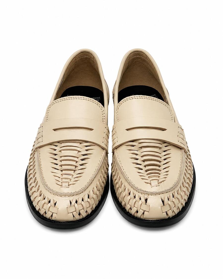 BRONX Mocassino in pelle avorio