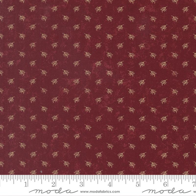9835-13 tessuto americano Quail Run Kansas Troubles Quilters taglio 25x110 cm