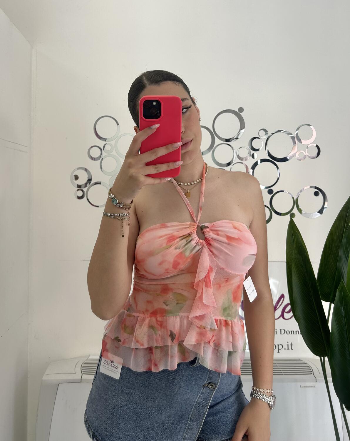 NOVITÀ Top rose velato