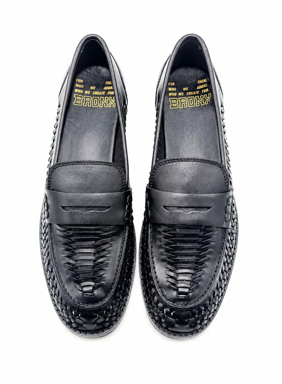 BRONX Mocassino in pelle nero