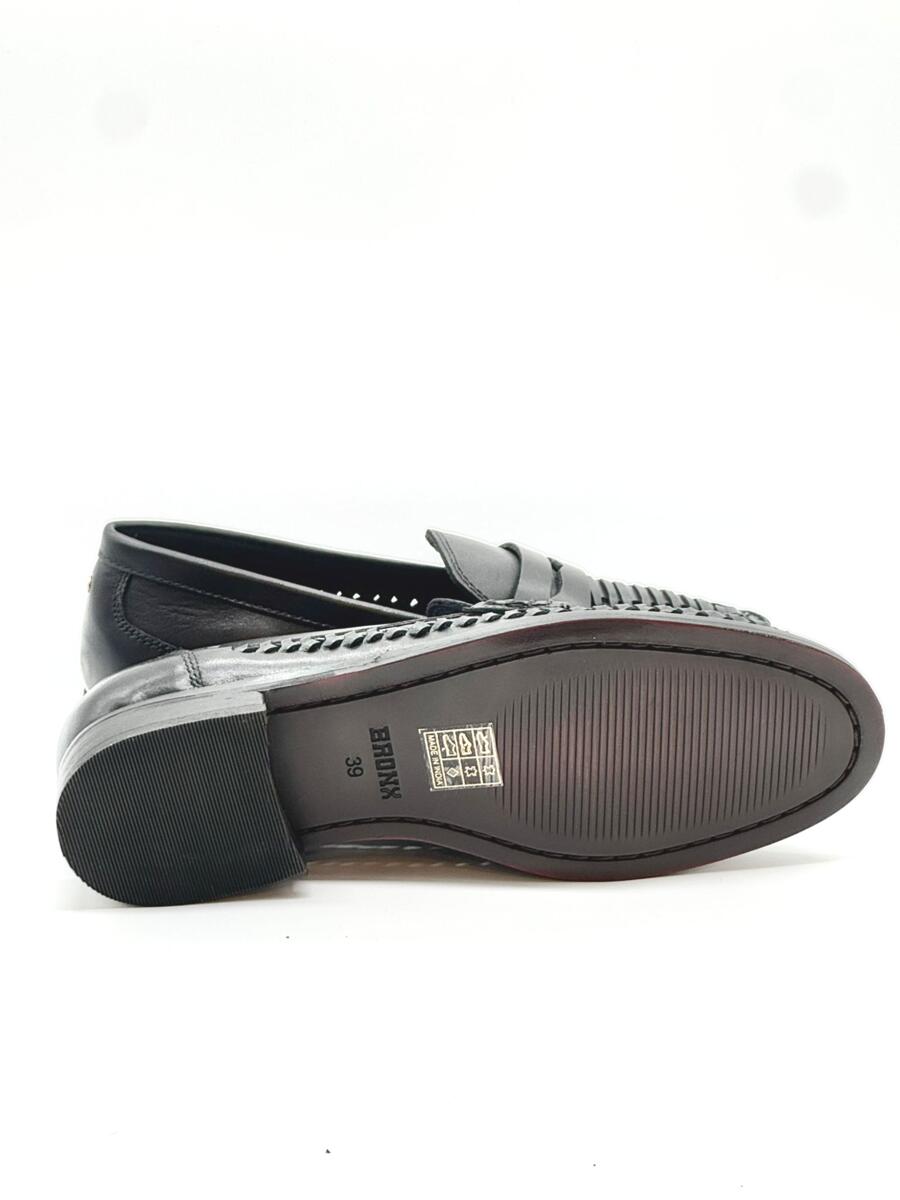 BRONX Mocassino in pelle nero
