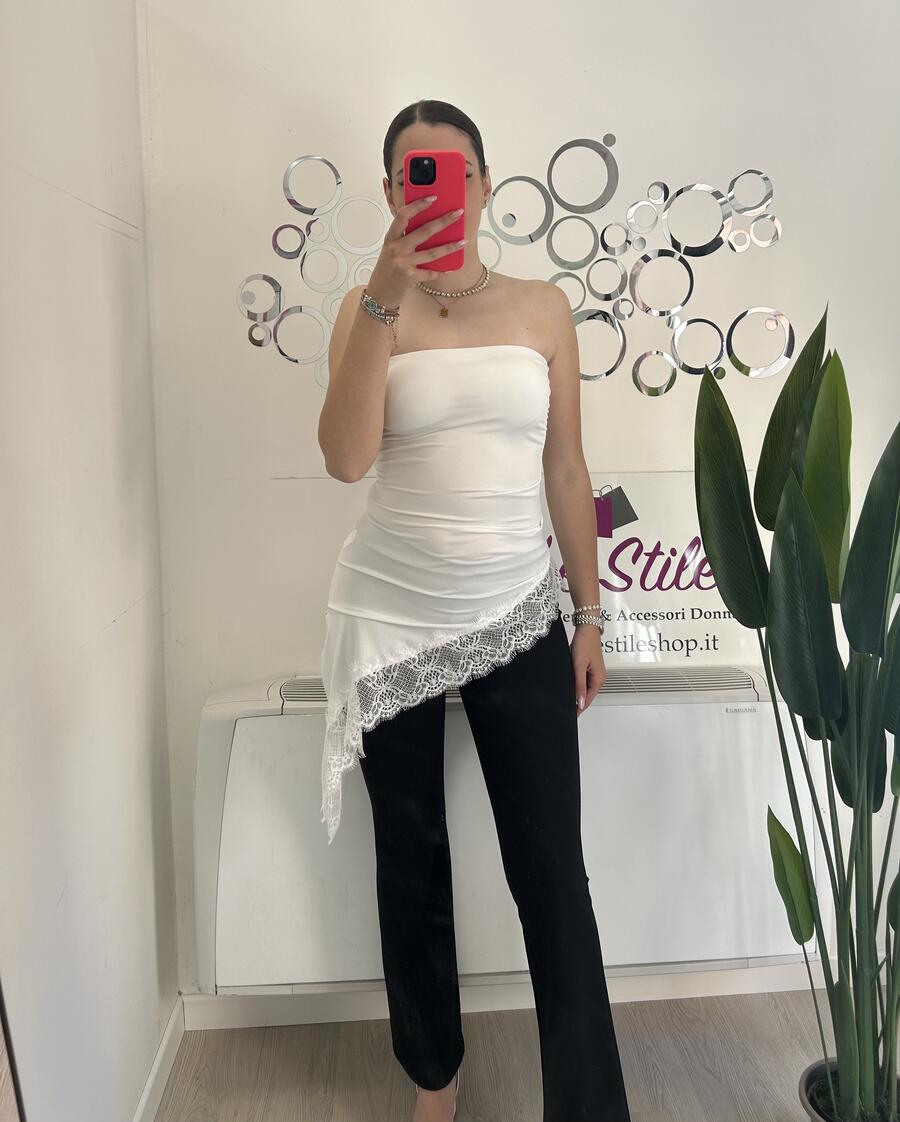 NOVITÀ Pantalone a zampa in tessuto 