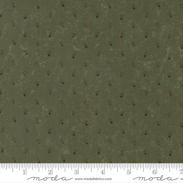 9836-15 tessuto americano Quail Run Kansas Troubles Quilters taglio 25x110 cm