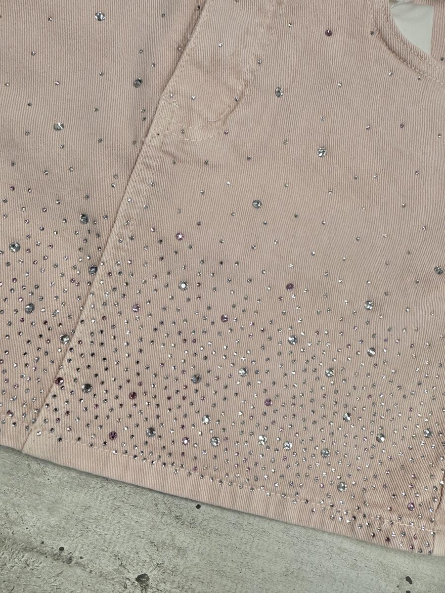 NOVITÀ Mini gonna in denim brillantini ROSA
