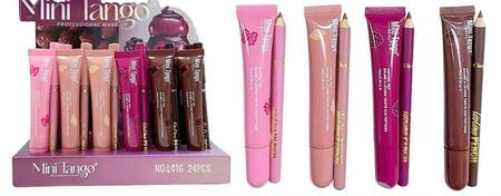 MINI TANGO LIP GLOSS + MATITA LABBRA [Conf. da 24 pezzi]