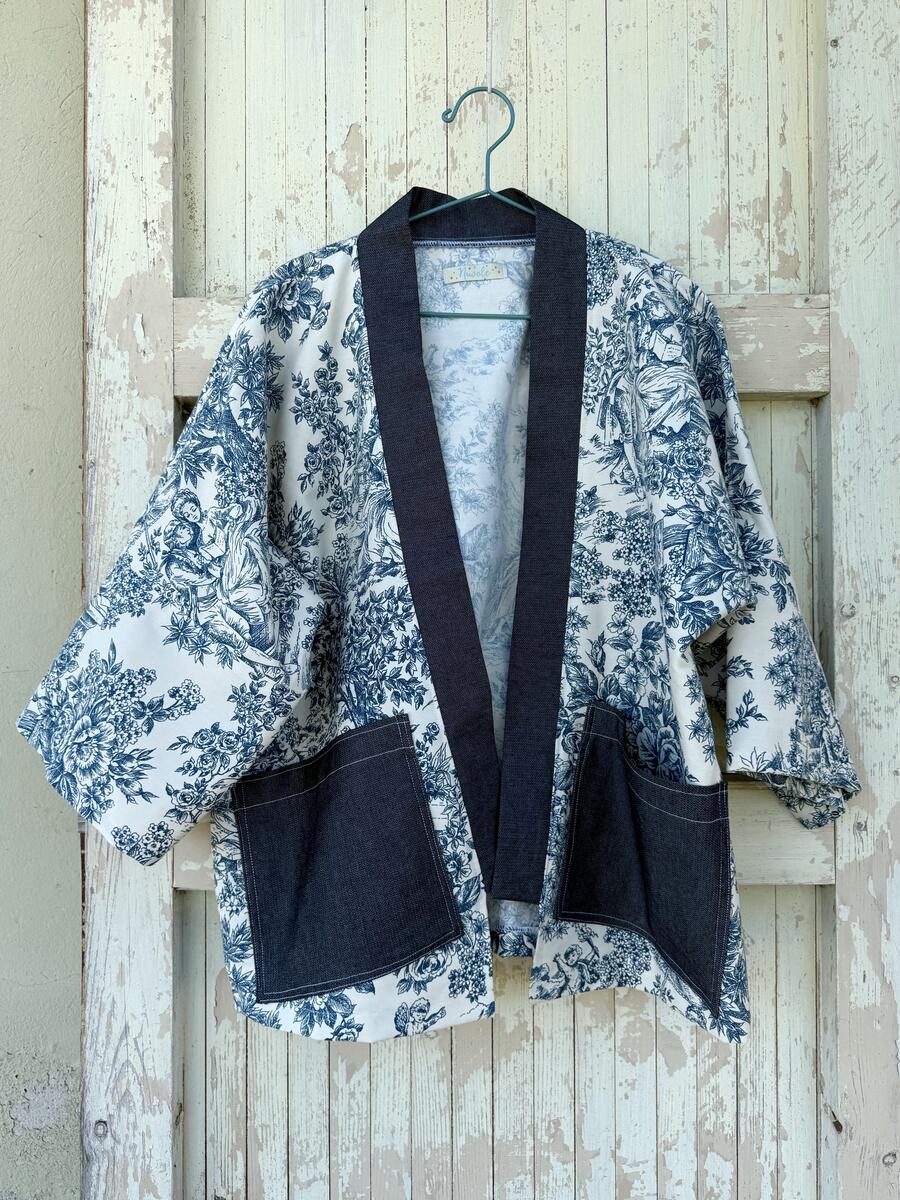 Kimono toile de jouy