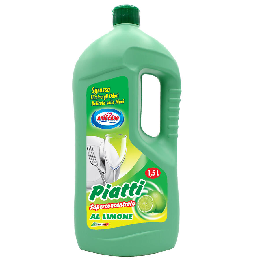 Detersivo Piatti AMAPIATTI al Limone 1500 ml AMACASA