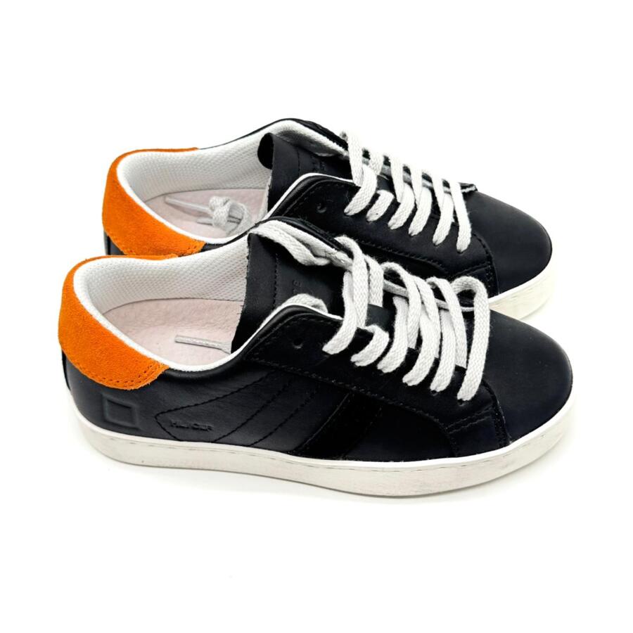 D.A.T.E. Sneaker Hill Low kids nero/arancione