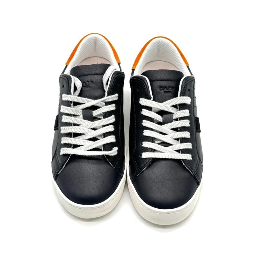 D.A.T.E. Sneaker Hill Low kids nero/arancione