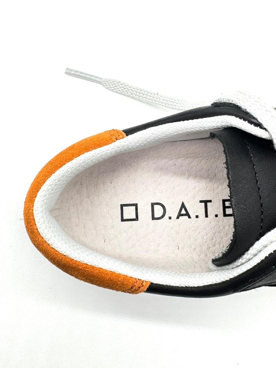 D.A.T.E. Sneaker Hill Low kids nero/arancione