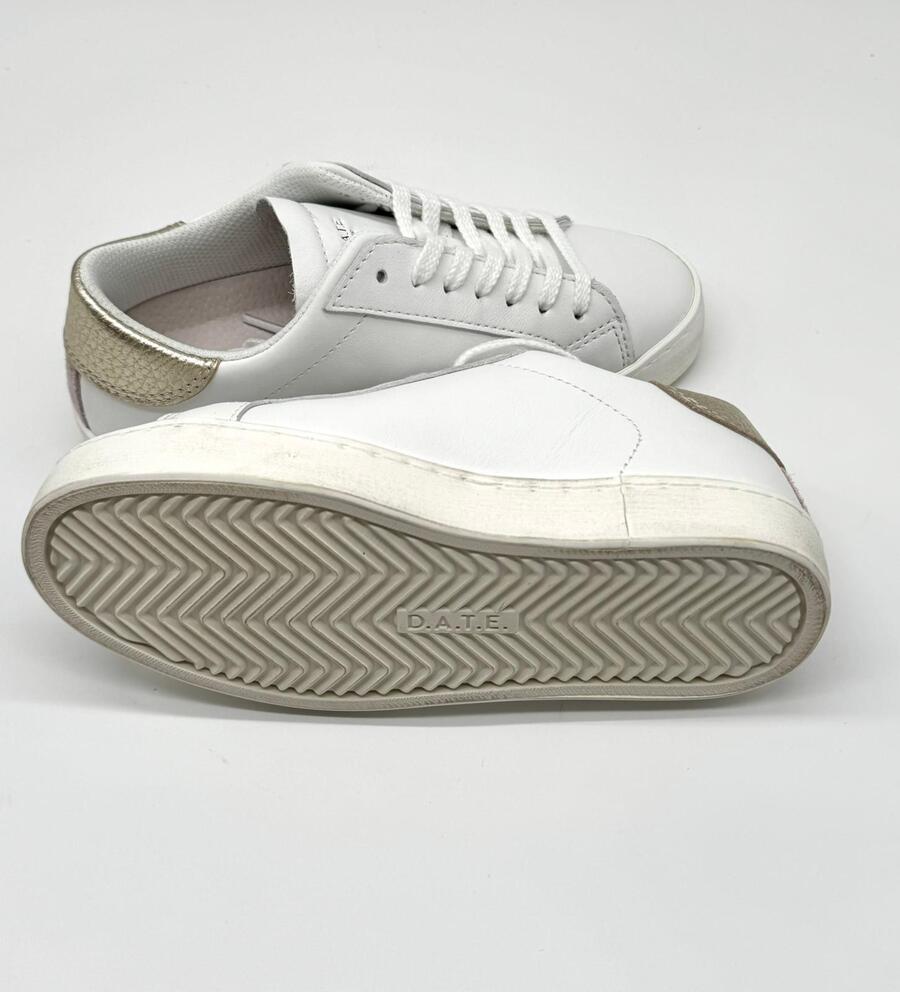 D.A.T.E. Sneaker Hill Low  kids  bianche/platino